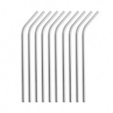 스테인리스 커브 빨대 10p세트(20.5x0.5cm), 10개, 1개
