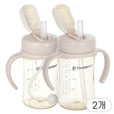 순수아 더블하트 젖병 호환 빨대컵 캡, 1세트, 1ml, 빨대캡 2개
