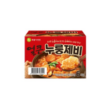 이가자연면 얼큰 누룽제비 133.5g, 801g, 1박스