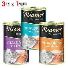 미아모아 바이탈 캣 드링크 135ml 고양이캔, 3개, 혼합(각1개씩)