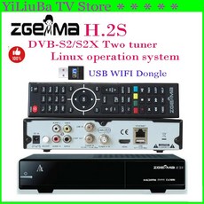 ZGEMMA 클래식 에디션 위성 TV 리시버 DVBS2 DVBS2 트윈 튜너 Enigma 2 리눅스 가장 빠른 세계 TV 리시버 H2S, 1)Zgemma H.2S Box 미국 플러그