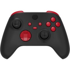 컨트롤러 스킨 기스방지 보호커버 Xbox 코어 무선 컨트롤러용 익스트림레이트 교체 버튼 스칼렛 레드 DIY 액세서리 LB RB LT RT 범퍼가 시리즈 X 및 S Dpad AB, Passion Red, 1개