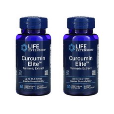 라이프 익스텐션 커큐민 엘리트 터메릭 강황 추출물 베지 캡슐 Curcumin Elite Turmeric Extract, 30캡슐, 1개