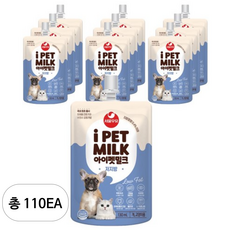 아이펫밀크 저지방 반려동물 우유, 130ml, 우유맛, 110개