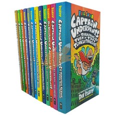 국내 1일발송 captain underpants 캡틴언더팬츠 풀컬러 스콜라스틱 원서 12권 세트 정식음원제공