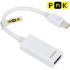 강원전자 PnK P010A Mini DisplayPort to HDMI 컨버터, 1개 - minihdmi미디어플레이어