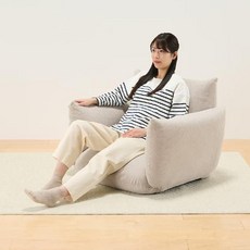 무인양품 리클라이너 플로어 소파 의자, 핑크