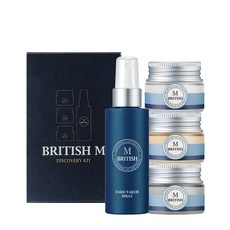 브리티시엠 맨즈 디스커버리 키트 [스프레이80ml+댄디20g+포마드20g+어반20g], 1개 1개