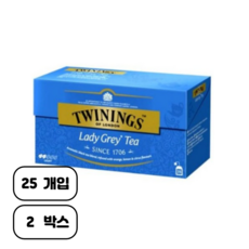 트와이닝 레이디 그레이 홍차 티백, 2g, 25개입, 2개