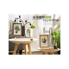 알지구 인테리어 소품 목가적 인 예술 사진 프레임 컴퓨터 책상 크리 에이 티브 설정 스낵 가게 빵집 선반 신선한 장식 꽃, C 수경사진프레임이있는뚱뚱한고양이