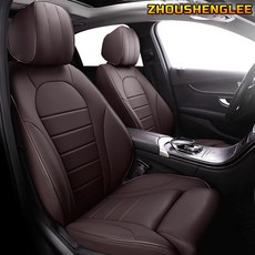 메르세데스 벤츠 Viano GLK GLA GL CLA CLS CLK SLK GLE GLS GLC Vito 시트 커버 자동차 용 맞춤형 가죽 카시트 커버 만들기|자동차 시트 커버, 1개, red for 5 seats, 단일