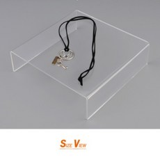ㄷ 자 정사각 투명 아크릴 상품 진열대 매장 디스플레이 악세사리 촬영 디피용 받침대 안경 목걸이 귀걸이 피규어 소품 진열 거치대 국내생산
