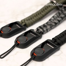 프로딘 프로딘 카메라 손목 스트랩 A앵커 로프 핸드스트랩 PR-330 (삼각링 포함), 카키, 1개