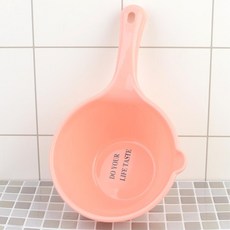 아이 목욕 손잡이 플라스틱 바가지 육아 용품 자루바가지 신생아목욕, 소