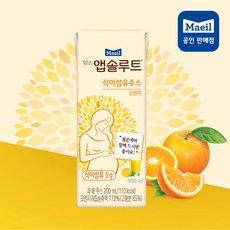 맘스 앱솔루트 식이섬유 주스 오렌지, 48개, 200ml