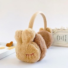 카키색토끼털귀마개