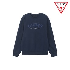 게스 GUESS MEN CREW 데님부착라운드로고 KN3K04C1