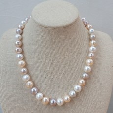 멀티진주목걸이