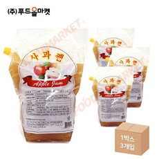 푸드올마켓_ 부국 사과잼 5kg-파우치 한박스 (5kg x 3ea), 3개, 5kg