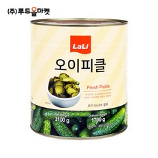 푸드올마켓_ 라리 오이피클 슬라이스 3.1kg /물결무늬, 1개