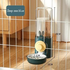 강아지 고양이용 자동 애완 동물 그릇 케이지 집 둥지 걸이식, 4.정수기1, 1개