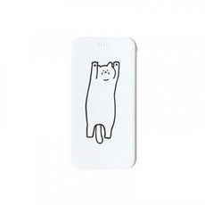 보조배터리 크리 에이 티브 인 간단한 라인 고양이 귀여운 얇은 모바일 전원 충전, 본문참고, 선택 = 5000 mA 사용자 정의