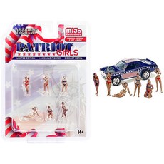 American Diorama Patriot Girls 1:64 금속 피규어 세트 AD-76498MJ (피규어 6개 세트), 1개