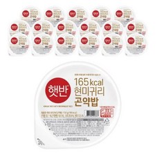 햇반 현미귀리곤약밥, 150g, 18개