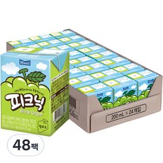 매일유업 피크닉 청포도 음료, 200ml, 48개