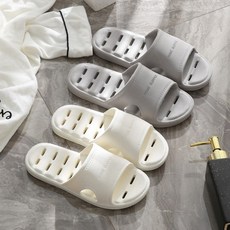 물빠짐 EVA 욕실화 화장실 실내화 미끄럼방지 슬리퍼, 2개, 그레이