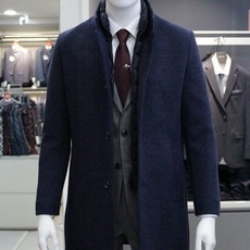 브렌우드 19년 FW 겨울 톤온톤 레이어드 울 패딩 코트 BRCBW941NYX