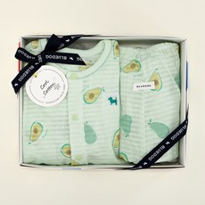 [HP]블루독베이비[백일.돌.조카선물] GN)아보카도반팔내의(44370-054-16) (실내복 등원복 선물)
