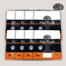 아덱스 FG4 PLUS 플러스 2024 업그레이드 욕실 주방 타일 고탄성 칼라 줄눈 시멘트 고운 가루 메지 파우더 컬러미장 #241 라이트그레이, 8개
