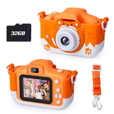 Skirfy 2000w 1080P HD 32GB USB 키즈 카메라 어린이용 카메라 장난감 카메라 화소