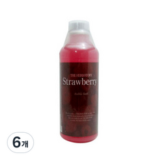 더허브스토리 버블바스 스트로베리, 1000ml, 6개