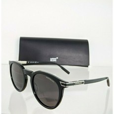 416572 / Brand New Authentic Mont Blanc Sunglasses MB0041 001 50mm Black SilverFrame 0041