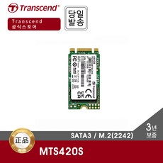 트랜센드 MTS420S M.2 480GB SATA SSD (2242 / 3년), _480GB