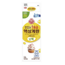 오뚜기 맛있는 1등급 액상계란 난백 1kg 4개 오뚜기 살균 난백액 계란흰자