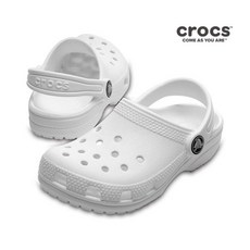 [크록스(CROCS)] 크록스키즈 매장정품 204536-100 클래식 클로그 키즈 화이트