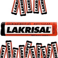 5 Lakrisal Licorice Candy Rolls - (5-Pack) - Salmiak Salty Liquorice Pastilles Roll, 1개