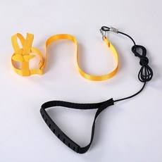 애완 동물 하네스 물림 방지 비행 훈련 로프 앵무새 새 가죽 끈 키트 초경량 작은 새용, S, 2.yellow - S, 1개