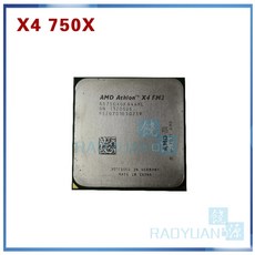 컴퓨터 AMD Athlon II X4 750X X4-750X 750 3.4G 65W AD750XOKA44HL 쿼드 코어 CPU 프로세서 소켓 FM2, 한개옵션0