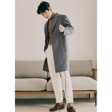 캐시미어 블렌디드 3버튼 체스터 코트 BZA4CG1101 LGR