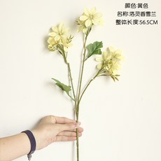 에이치에스비트레이딩 조화꽃장식 인조 향 설란 무희란 모조꽃 제조업자 실내 결혼기념일 수봉화로 이끌다 알프스프라자축하화환 벽, 엘로우