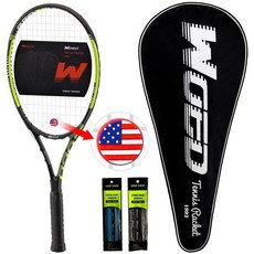 해외구매 초보자 전문 선수 27 속도 테니스 라켓 27 인치에 완벽한 WOED 성인 테니스 라켓 272 overgrips 테니스 가방 진동 댐핑 커버 포함, 상세참조, 상세참조