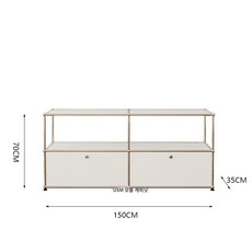 usm haller 모듈수납장 수납장 모듈 USM 유에스엠할러 Haller 거실, 차림새, B. 찬장 150x35x70 (스폿)