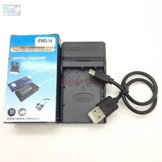 MH-24 MH24 Nikon 용 USB 충전기 EN-EL14 ENEL14 배터리 디지털 카메라 D550, 상세내용참조