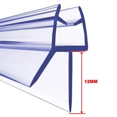 문짝 씰링 스트립 도장 방수 샤워 스크린 물 스토퍼 욕실 액세서리 100cm PVC, 01 12mm