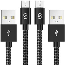 일본직발송 1. SYNCWIRE MICRO USB 케이블 2M 【2 개 세트】 마이크로 USB 케이블 (3 배 편 포함의 견고한, One Size_2M 2 개 세트, 상세 설명 참조0