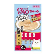 챠오 이나바 츄루 고양이 파우치 간식 56g, 혼합맛(참치/헤어볼), 18개